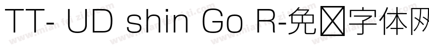 TT- UD shin Go R字体转换